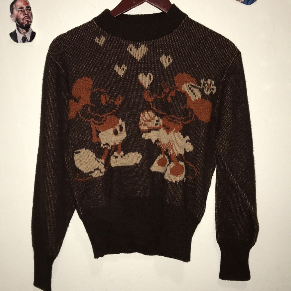 Vintage Mickey and Minnie sweater